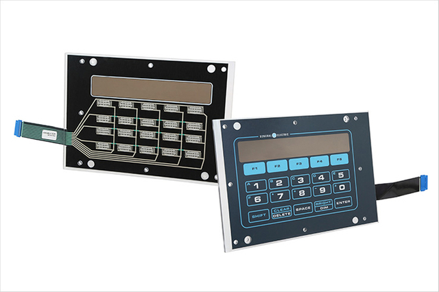 Polycarbonate Backpanel Membrane Switches With Double Sided FPC Circuit