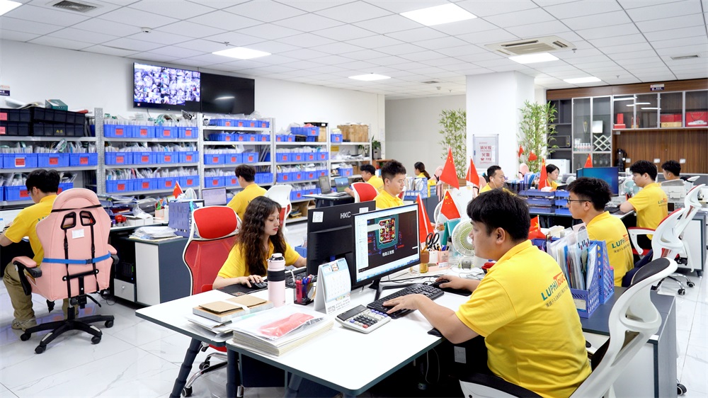 Luphi Electronics employees working photos