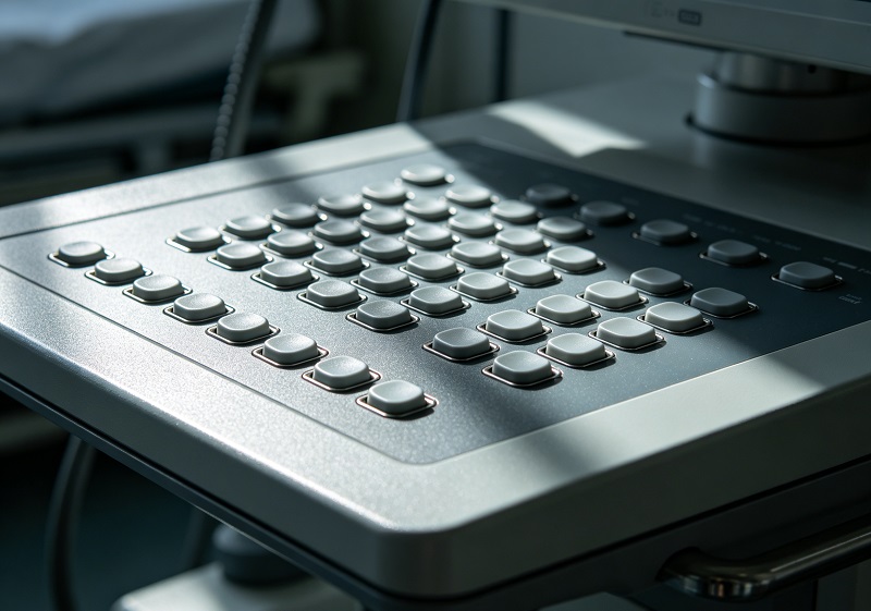 Medical device control panel with silicone keypad.jpg
