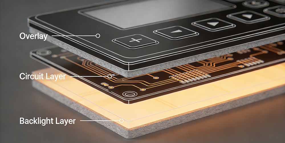 Backlighting Membrane Switch 