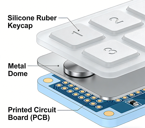 Silicone Rubber Keypad Structure Diagram.png