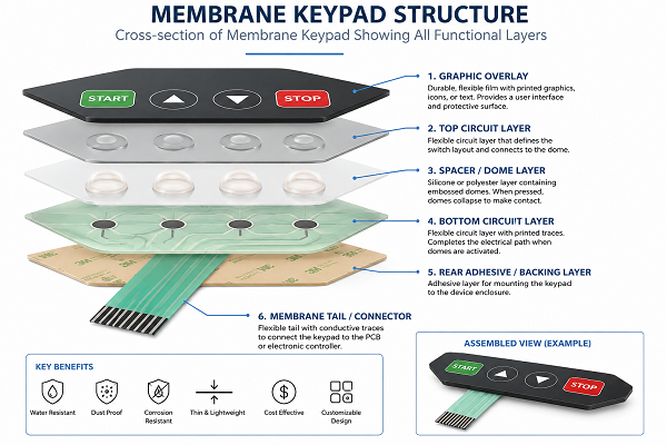 Cross-section illustration of a membrane keypad showing all functional layers..png