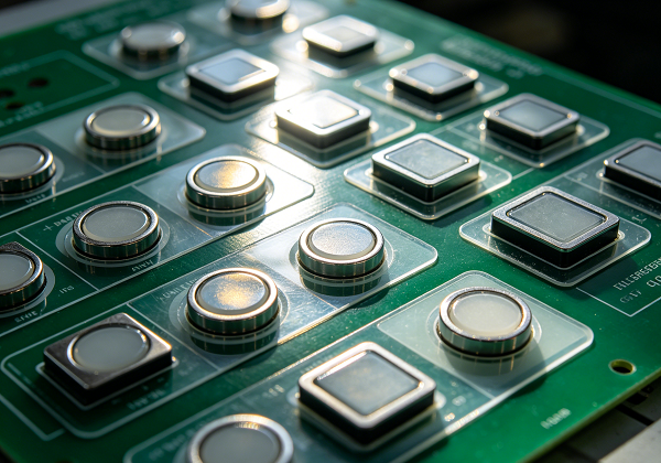 PCB membrane switch in industrial control panel