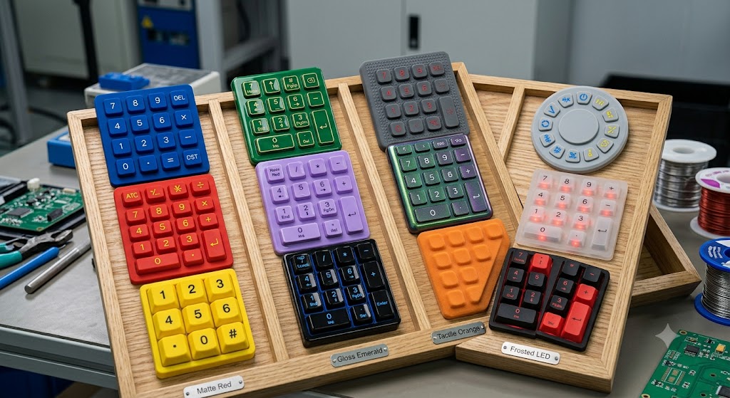 Various custom silicone keypad switches with different colors and finishes.jpg