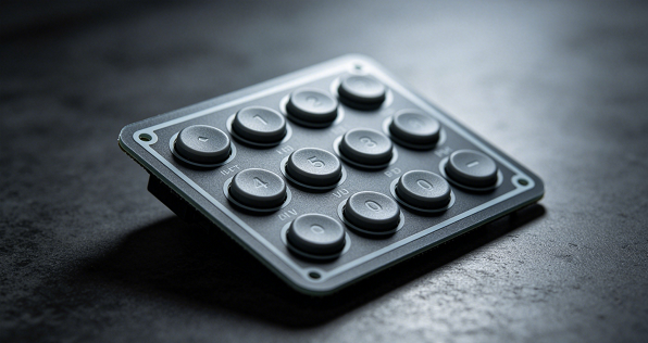 Custom membrane switch keypad with IP67 waterproof sealing &mdash; sealed edge construction and embossed tactile buttons.png