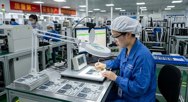 Quality inspection of membrane switches in a manufacturing facility.jpg
