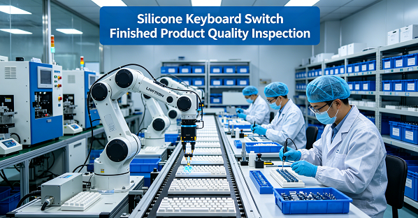 Custom silicone keypad production line and molded silicone keypads